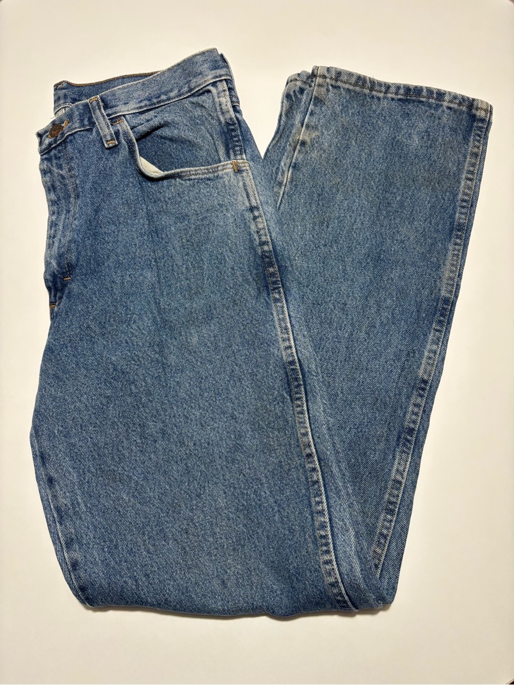Rustler / Wrangler Medium Wash Vintage Straight Leg Denim Jeans